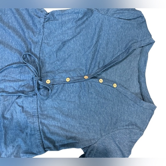 Cupshe Drawstring V-Neck Mini Dress - Picture 4 of 7